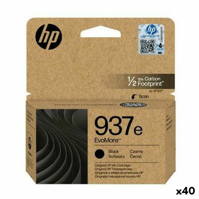 Original Ink Cartridge HP 937E (ALTA CAPACIDAD XL) Black (40 Units)