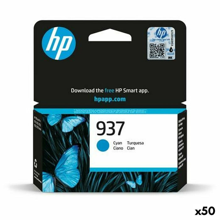Original Ink Cartridge HP 937 Cyan (50 Units)