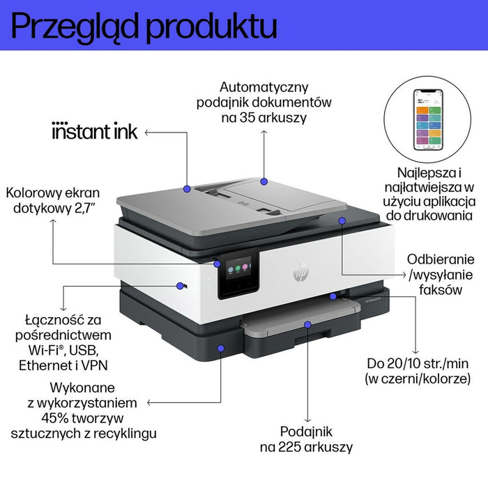 HP OfficeJet Pro 8132e All-in-One 20ppm Printer