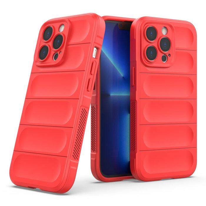 Magic Shield Case for iPhone 13 Pro Max flexible armored cover red