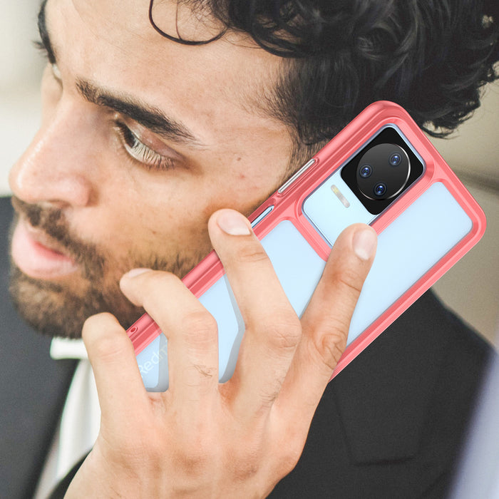 Outer Space Case Xiaomi Poco F4 5G cover with a flexible frame red