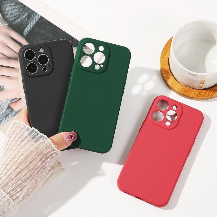 Silicone case iPhone 14 Plus silicone cover mint green