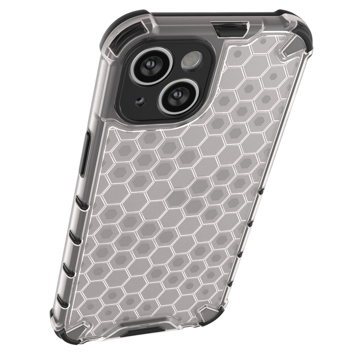 Honeycomb case for iPhone 14 Plus armored hybrid cover black