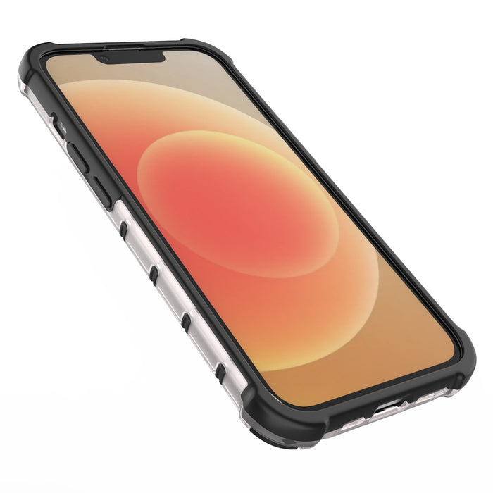 Honeycomb case for iPhone 14 Plus armored hybrid cover blue