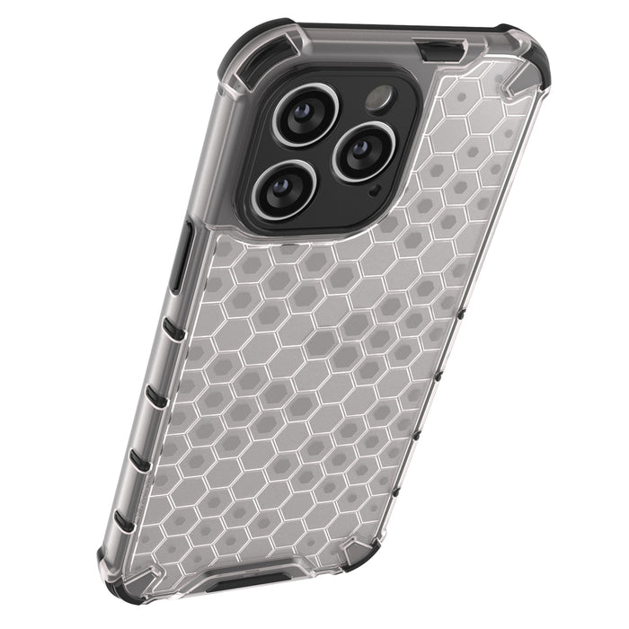 Honeycomb case for iPhone 14 Pro Max armored hybrid cover black
