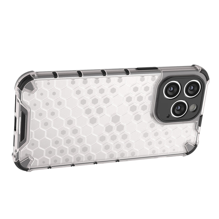 Honeycomb case for iPhone 14 Pro Max armored hybrid cover blue