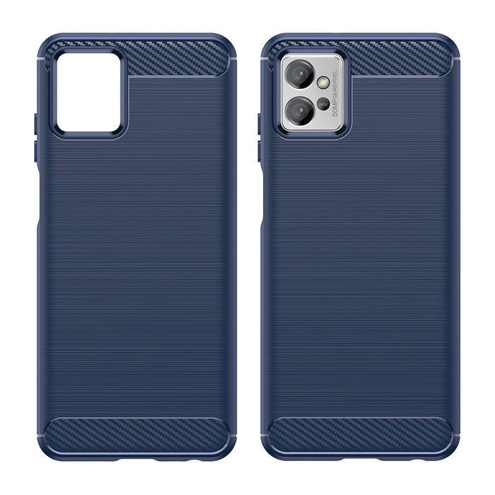 Carbon Case case for Realme C35 flexible silicone carbon cover black