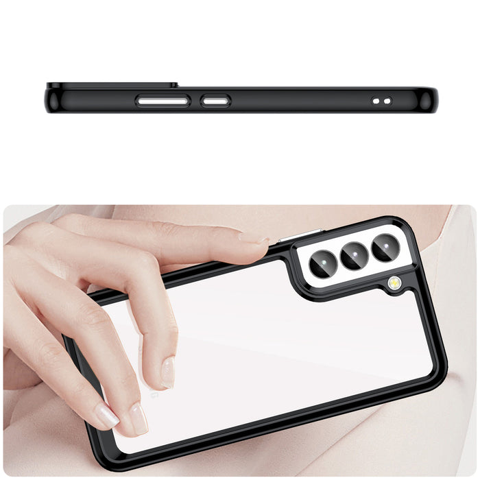 Outer Space Case for Samsung Galaxy S23+ cover with a flexible frame black