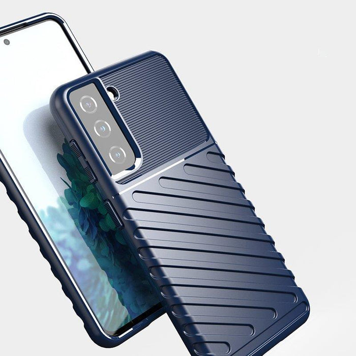 Thunder Case case for Samsung Galaxy S23+ silicone armor case blue