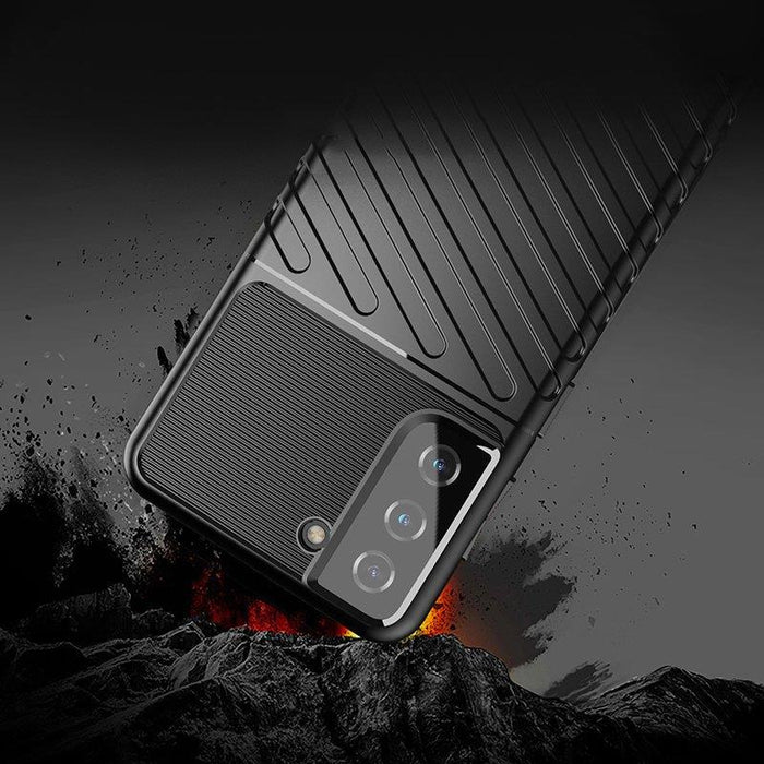 Thunder Case case for Samsung Galaxy S23+ silicone armor case blue
