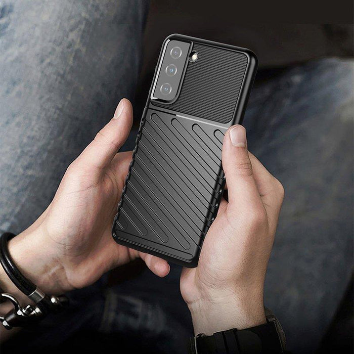 Thunder Case case for Samsung Galaxy S23+ silicone armor case black