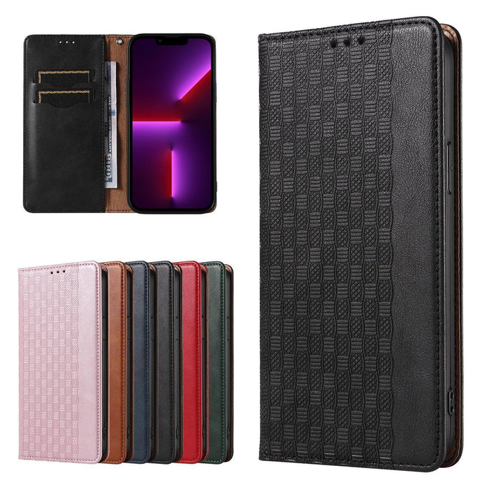 Magnet Strap Case for Samsung Galaxy S23+ Flip Wallet Mini Lanyard Stand Black