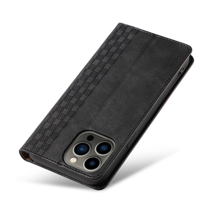 Magnet Strap Case for Samsung Galaxy S23+ Flip Wallet Mini Lanyard Stand Black