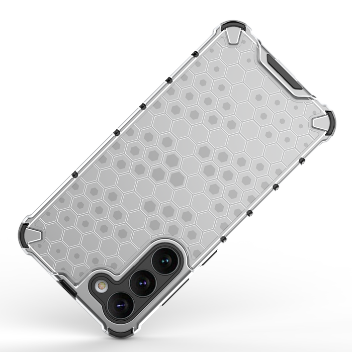 Honeycomb case for Samsung Galaxy S23+ armored hybrid cover blue