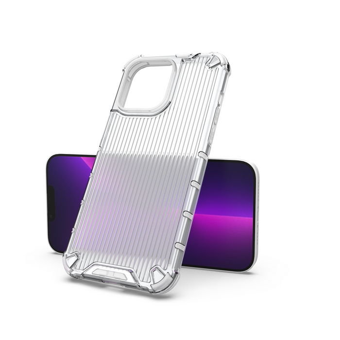 Ombre Protect Case for iPhone 13 Pro Max pink and blue armored case