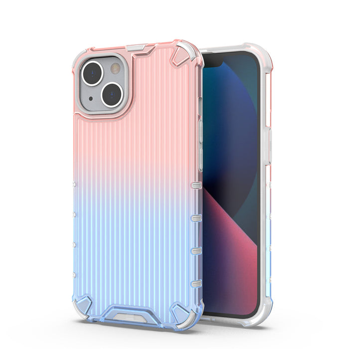 Ombre Protect Case for iPhone 14 Plus armored cover pink and blue