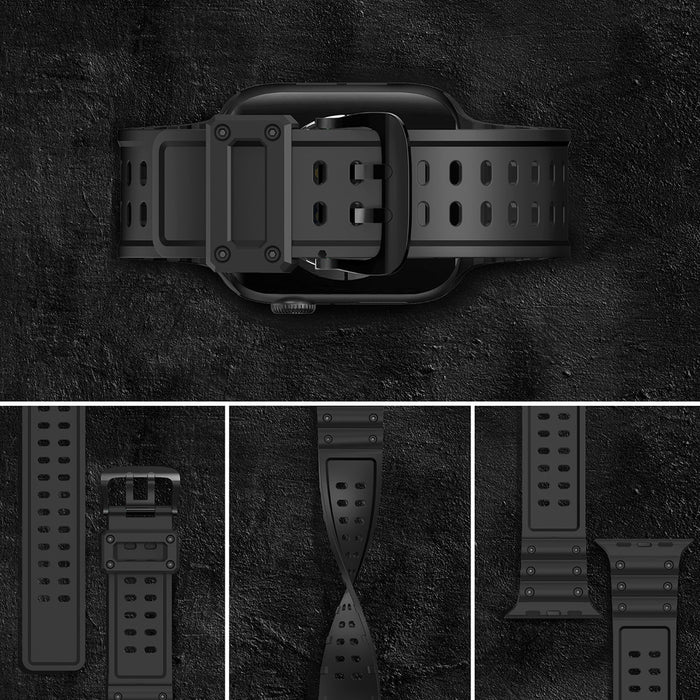 Strap Triple Protection for Apple Watch 38 / 40 / 41 mm bracelet strap - black