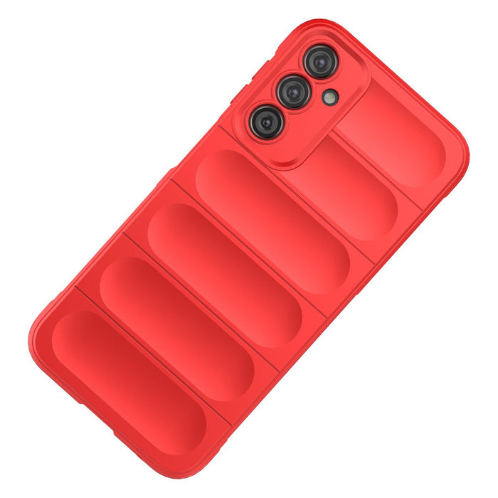 Magic Shield Case for Samsung Galaxy A24 4G flexible armored cover red