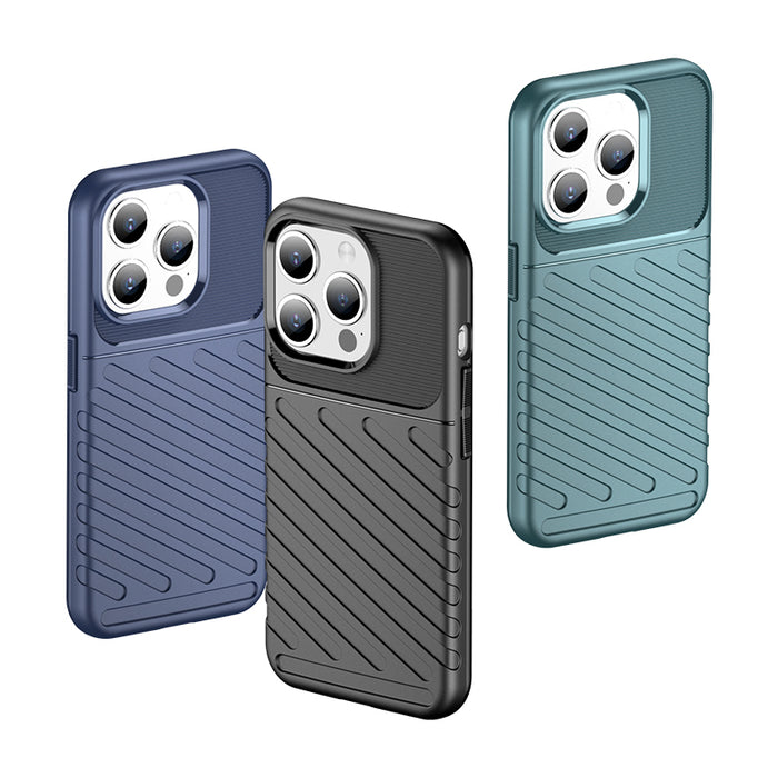 Armored iPhone 15 Pro Thunder Case - black