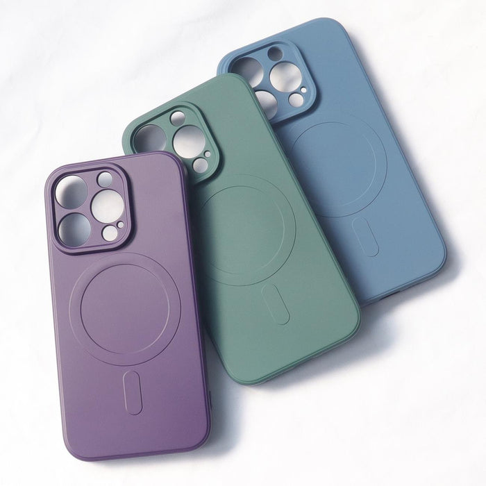 MagSafe Compatible Silicone Case for iPhone 15 Pro Silicone Case - Blue