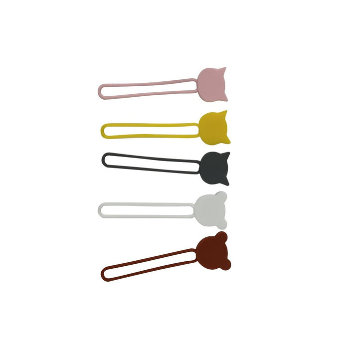 Silicone cable reel - white