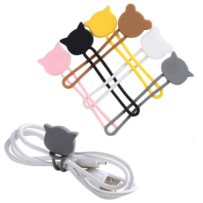 Silicone cable reel - white