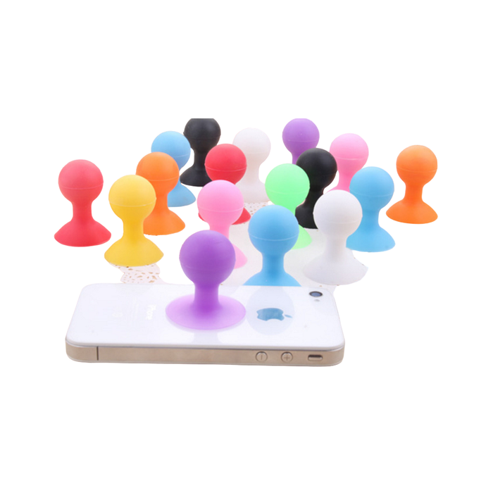 Phone holder with a round head - green