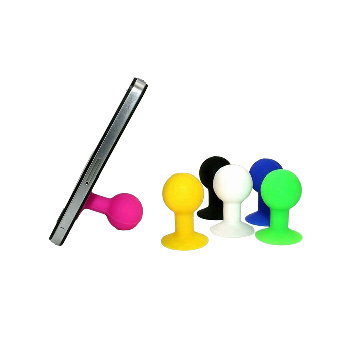 Phone holder with a round head - green