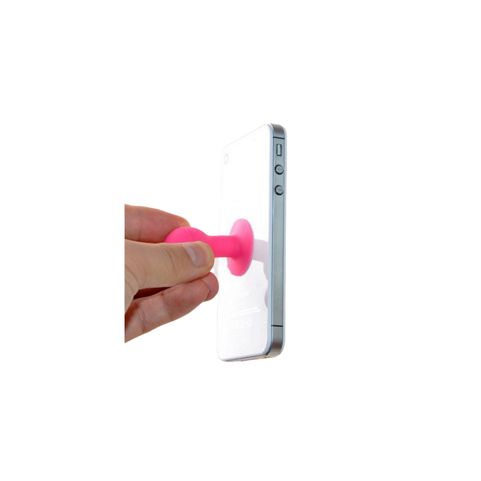 Phone holder with a round head - green