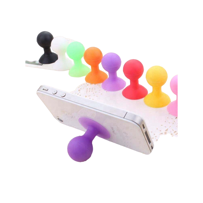 Phone holder with a round head - green