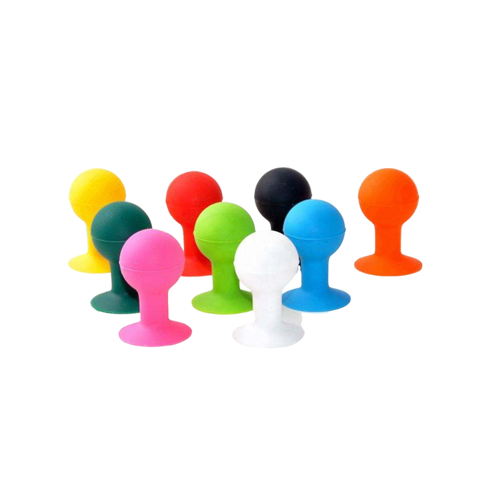 Phone holder with a round head - red