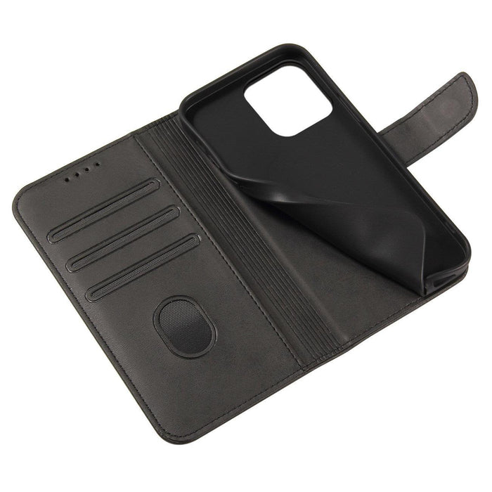 Magnet Case with flap for Honor X6a - black