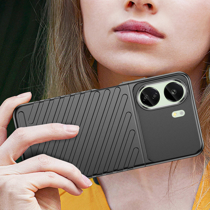 Thunder Case armored case for Xiaomi Redmi 13c - black
