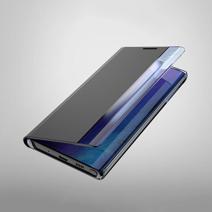 New Sleep View Case with flap and stand for Samsung Galaxy A55 - blue