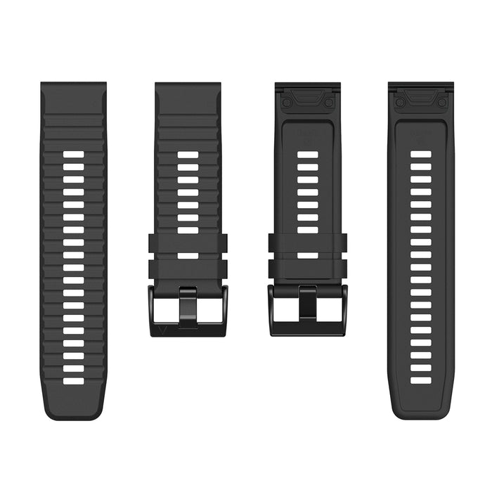 Silicone Strap for Garmin Fenix 3 / 5X / 6X / 7X Pro - Black