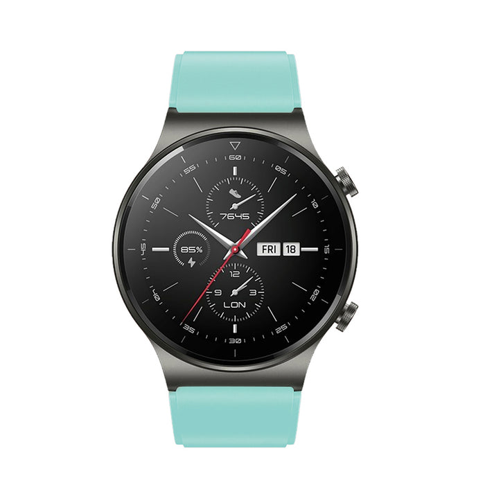 Silicone Strap for Huawei Watch GT 2 / 3 / 4 / 2 Pro / 3 Pro / 4 Pro / GT 2e - Light Green