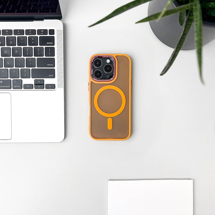 Magnetic Collection MagSafe iPhone 16 Pro Max Case - Orange