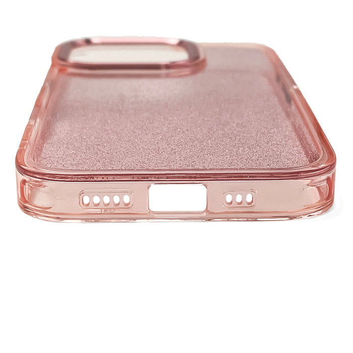 Glitter Case for iPhone 16 Pro - pink with glitter