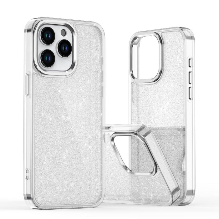 Glitter Case for iPhone 16 - transparent with glitter