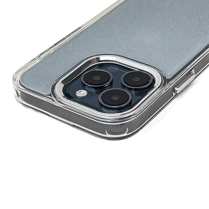 Glitter Case for iPhone 16 - transparent with glitter
