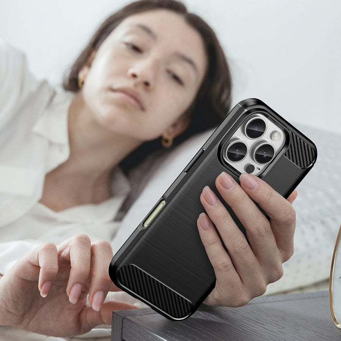 Carbon Case for iPhone 16 Pro - Black