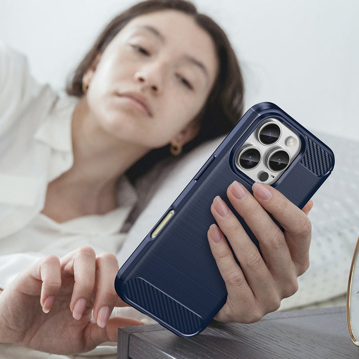 Carbon Case for iPhone 16 Pro - Blue