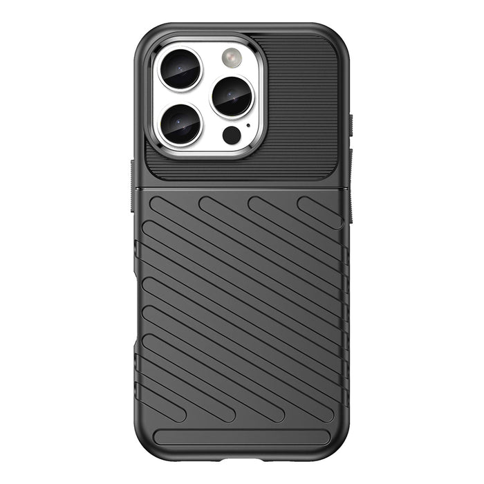 Thunder Case for iPhone 16 Pro Max Silicone Case - Black