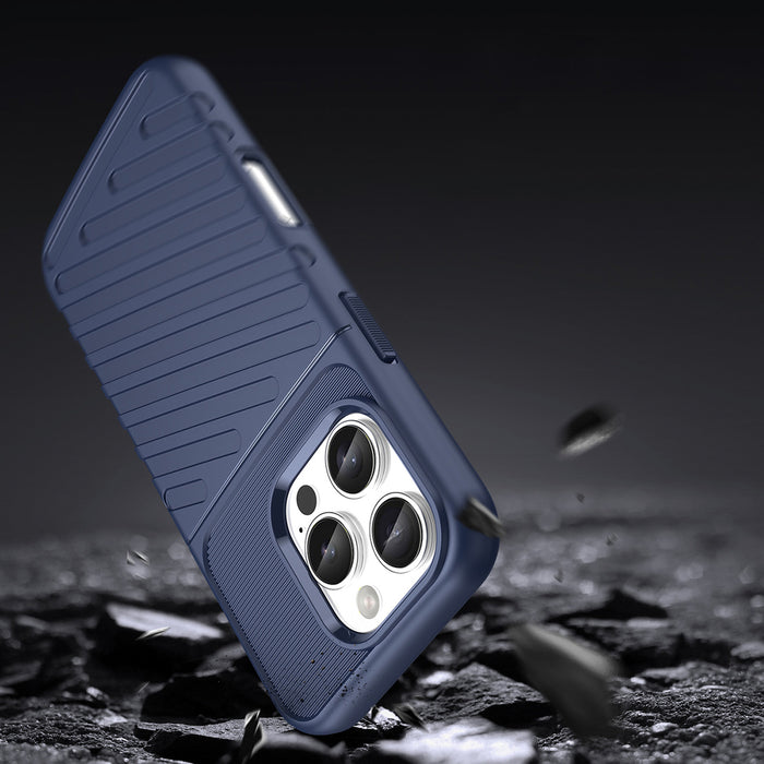 Thunder Case for iPhone 16 Pro Max Silicone Case - Blue