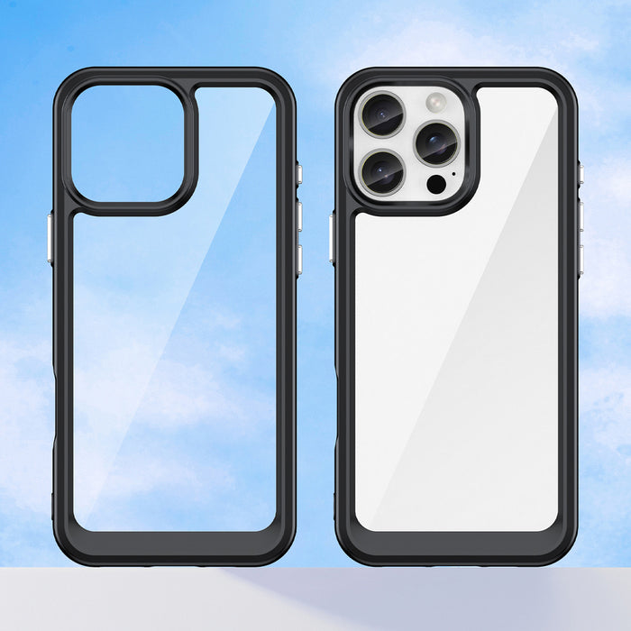 Outer Space Case with Gel Frame for iPhone 16 Pro - Black