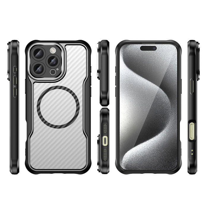 Leading Series MagSafe Silicone Case for iPhone 16 Pro - Black