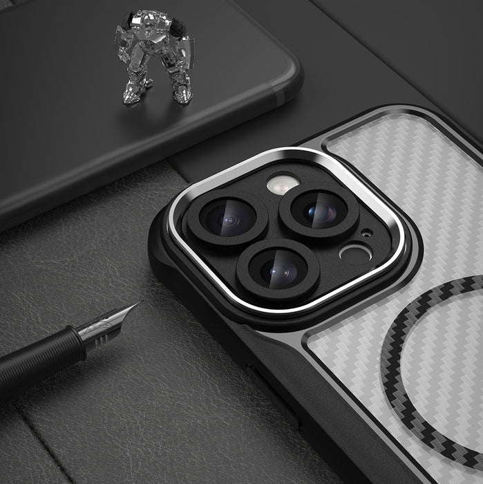 Leading Series MagSafe Silicone Case for iPhone 16 Pro - Black