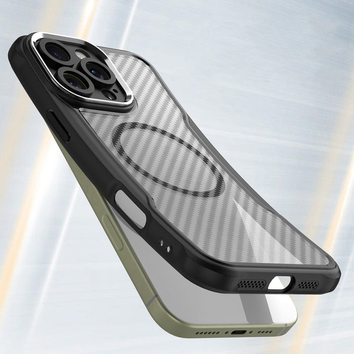 Leading Series MagSafe Silicone Case for iPhone 16 Pro - Black