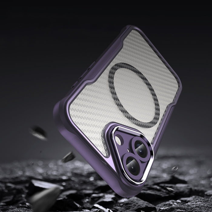 Leading Series MagSafe Silicone Case for iPhone 16 - Purple