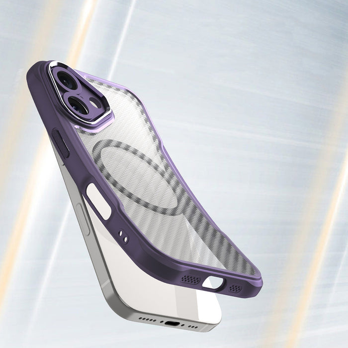 Leading Series MagSafe Silicone Case for iPhone 16 Plus - Purple